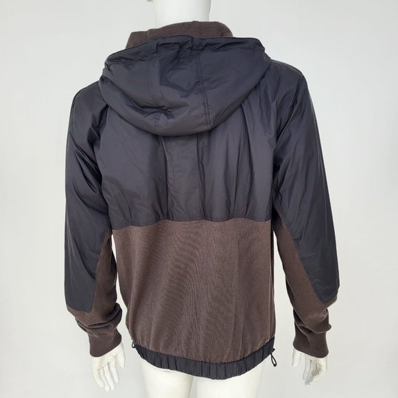 Louis Vuitton Black & Brown Wool Polyester Hooded Jacket - Picture 3 of 16